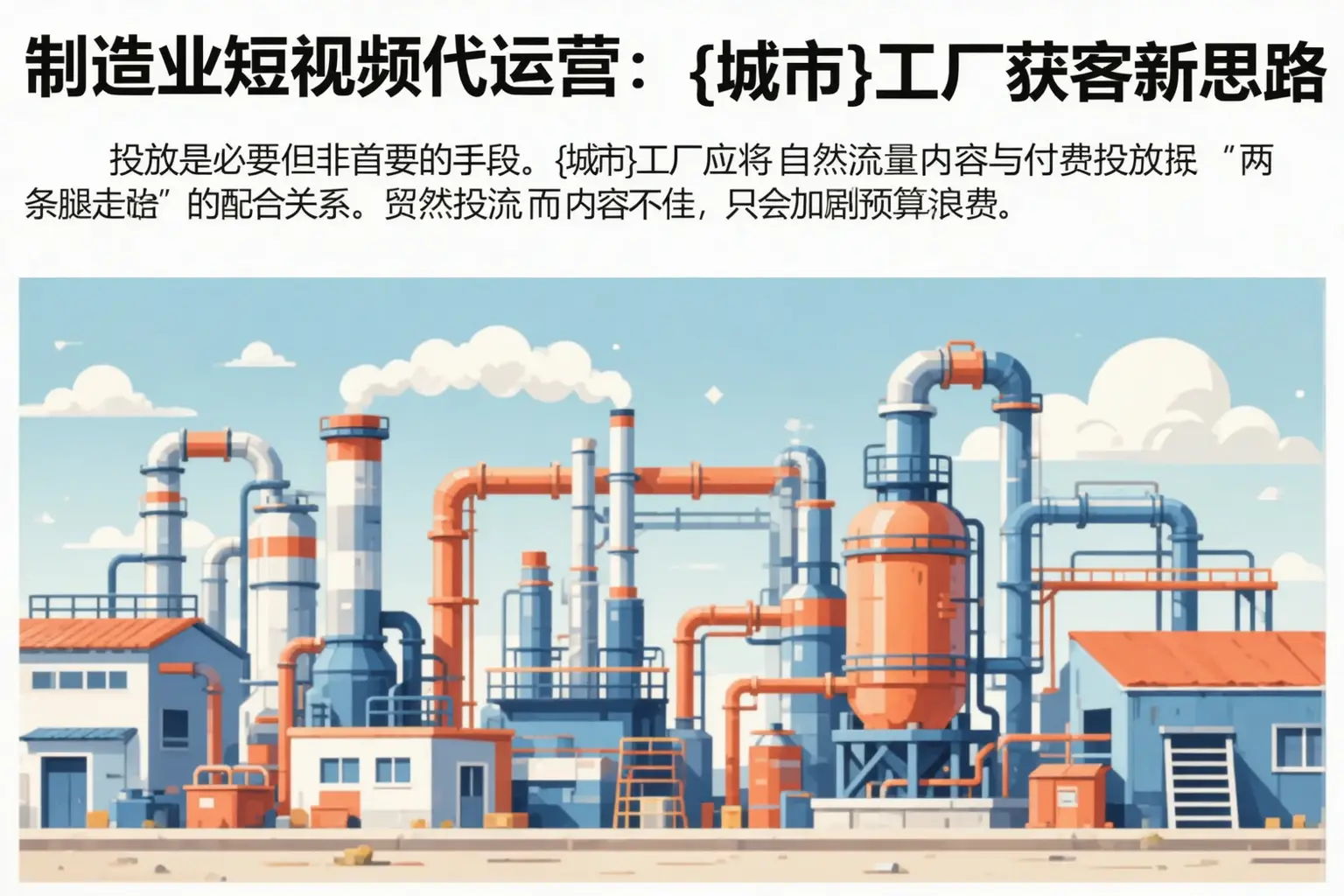 制造业短视频代运营：鹤岗工厂获客新思路