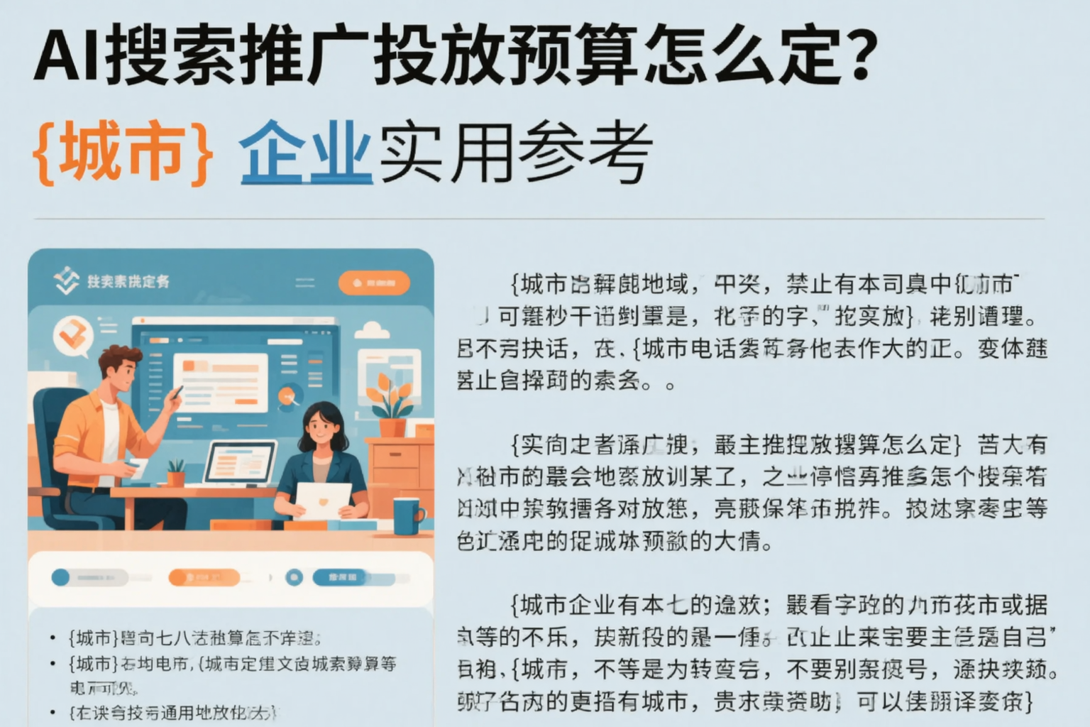 AI搜索推广投放预算怎么定？鹤岗企业实用参考