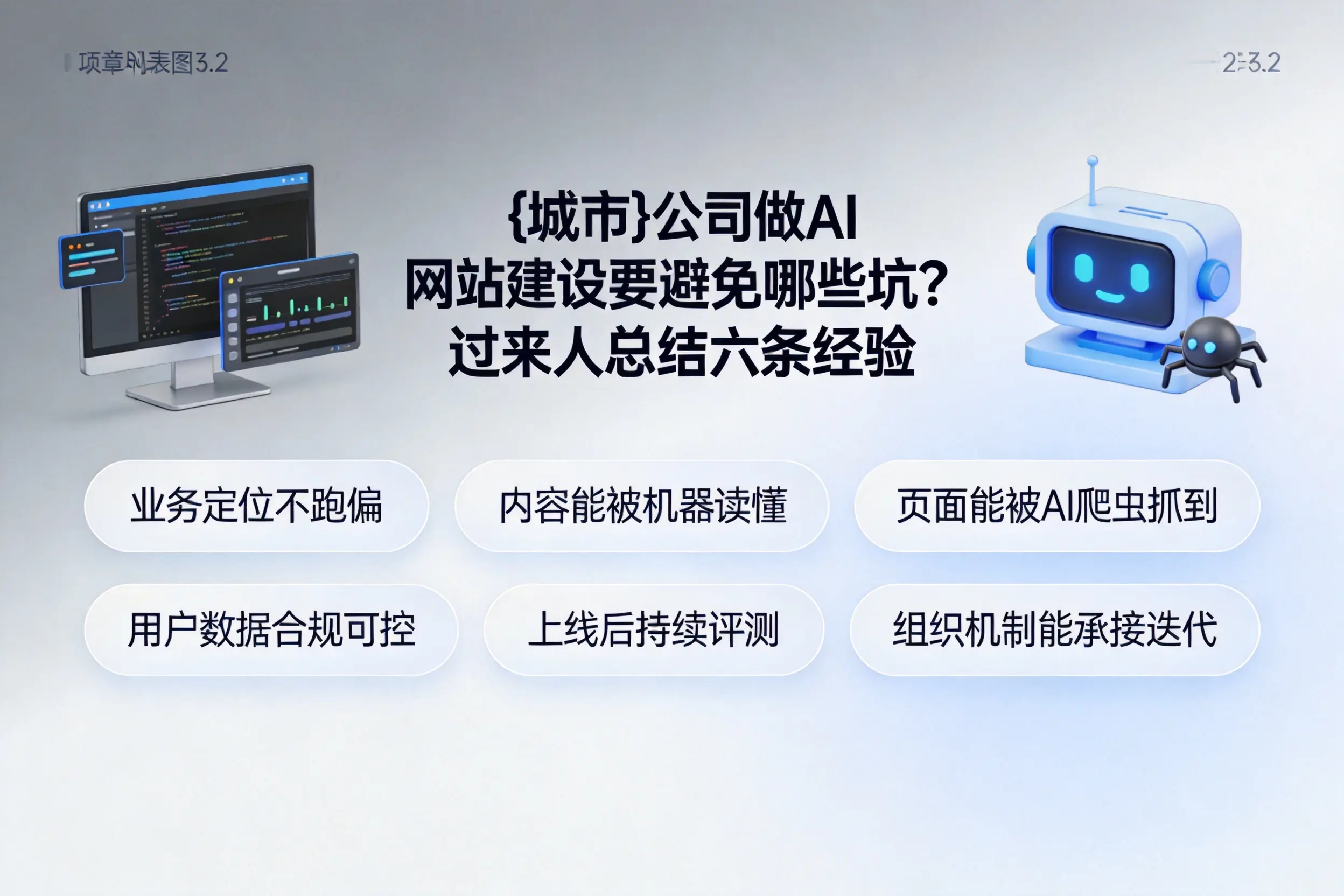 鹤岗公司做AI网站建设要避免哪些坑？过来人总结六条经验