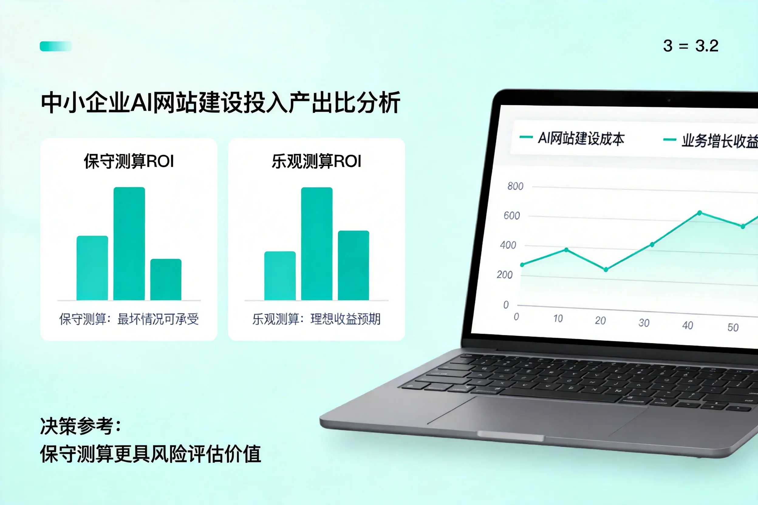 鹤岗中小企业AI网站建设投入产出比怎么算？先看这份分析