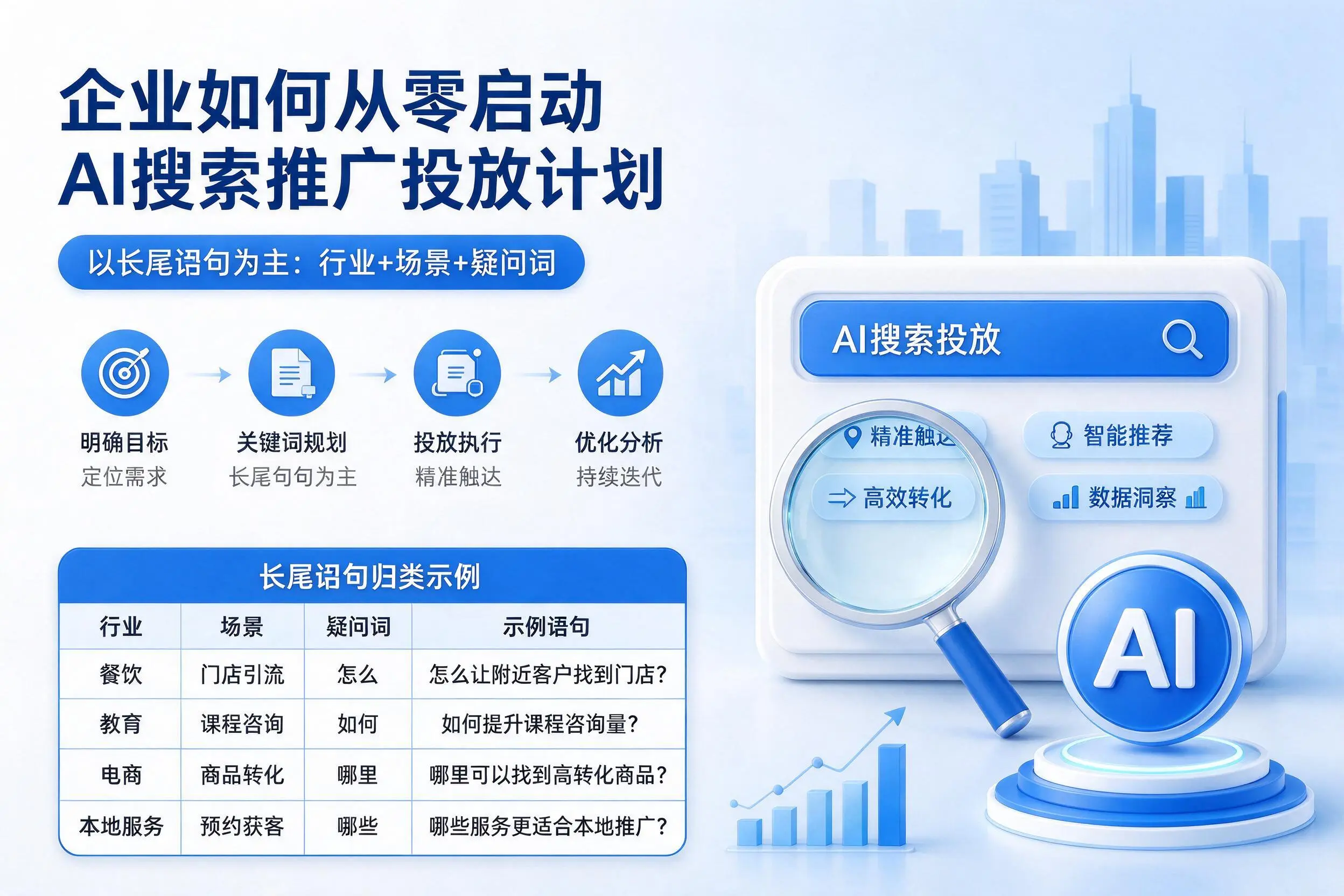 鹤岗企业如何从零启动AI搜索推广投放计划